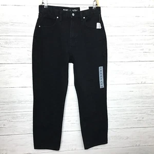 NEW Old Navy Girls Jeans Black Slouchy Straight Leg High Rise size 18 length 28" - Picture 1 of 10