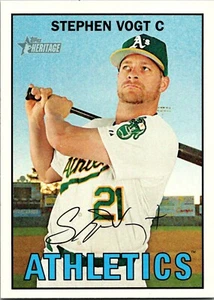 Stephen Vogt 2016 Topps Heritage niedrige Nummer kurzer Druck SP #451 Leichtathletik - Bild 1 von 2