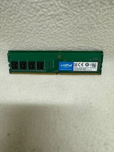 Lot of 2 Crucial 8GB DDR4 2400 MHz PC4-19200 DIMM 240-Pin Desktop Memory RAM - Picture 1 of 1