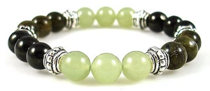 MENSTRUAL CRAMP RELIEF 8mm Crystal Intention Bracelet w/Description - Healing - Picture 1 of 2