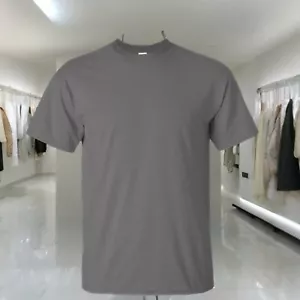 Gildan T-Shirt Plus Size Unisex Green Short Sleeve Round Neck Cotton Basic Sz 3X - Picture 1 of 4
