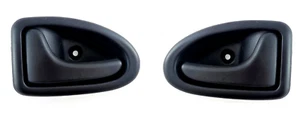 2 MANIGLIA PORTA INTERNA DESTRA SINISTRA RENAULT CLIO II (1998-) NERO Cable - Foto 1 di 4