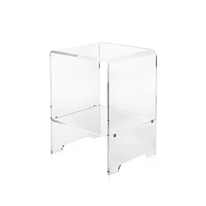 iPLEX Accanto Tavolino Comodino in PMMA Trasparente 32x45cm Made in Italy - Foto 1 di 3