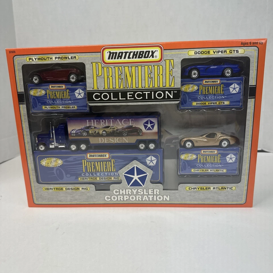 Matchbox 32835 Premiere Collection Chrysler Set 1997 Prowler, Viper, Atlantic Foto 1 de 4
