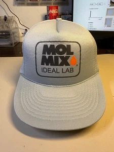 Vintage MOL MIX Livestock Feed Grey Full Foam Trucker Snapback Cap - Bild 1 von 7