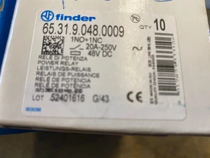 Finder 65 - 65.31.9.048.0009 / FIN RELAIS 1M 30A 48VDC, Schaltrelais, - Picture 1 of 3