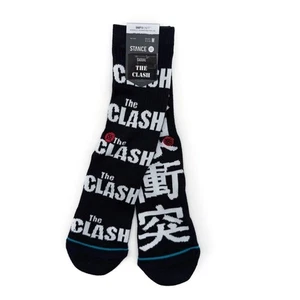 Stance The Clash Radio Clash Crew Socks Medium Mens Womens Music Gift 70s 80s - Picture 1 of 7