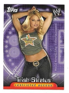 Topps WWE Insider Trish Stratus 2006 acceso restringido #32 - Imagen 1 de 2