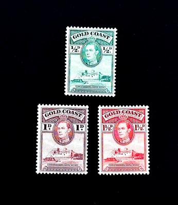 GOLD COAST Stamp Lot - 1938 King George VI and Castle Mint OG LH r40 - Image 1 of 2