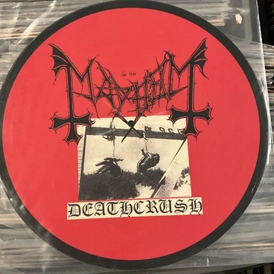 Mayhem - Deathcrush Picture Disc LP 2003 Vinyl Maniacs – VM001 [Sweden] EX - Image 1 of 2