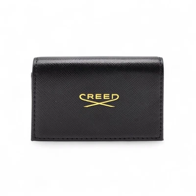 Creed Logo Bifold Leather Mini Wallet Black VIP Promo - Black - Image 1 of 4