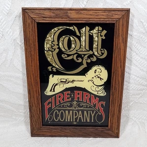 COLT FIREARMS COMPANY SIGN 8 x 11 WALL SIGN VINTAGE ADVERTISING - Picture 1 of 16