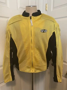 Joe Rocket Jacket Motorcycle Ballistic Series Yellow Mesh Padded Safety 2XL - Picture 1 of 9