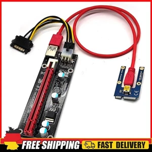 USB 3.0 Mini PCIE Riser SATA 16X PCIE PC Adapterkarte Stromkabel (6 Pin) - Afbeelding 1 van 10
