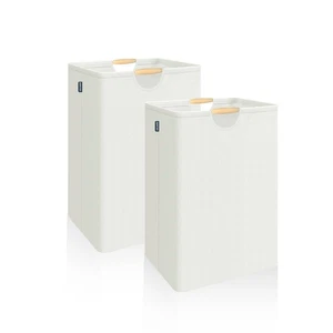 2er Pack großer Wäschekorb, 80L verdickt faltbar Wäschekorb mit Griff... - Bild 1 von 7