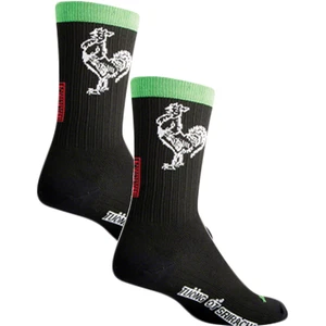 2 Pack SockGuy SGX Sriracha Socks 6 inch Compression Black Large X-Large Unisex - Picture 1 of 2
