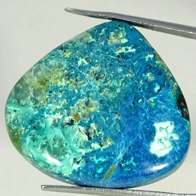 41,90 cts. Cabujón de piedras preciosas de pera azurita 100 % natural 25X28X7 mm Foto 1 de 4