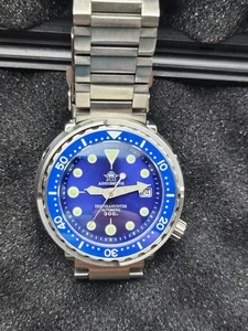 Addiesdive Deepseahunter Automatic Diver Blue Dial Blue Bezel in Box /w Card - Bild 1 von 4