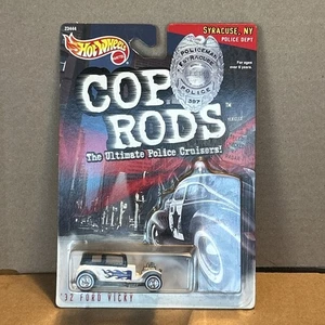 New 1999 Hot Wheels Cop Rods  '32 Ford Vicky Syracuse, NY Police Dept  513 23444 - Picture 1 of 6