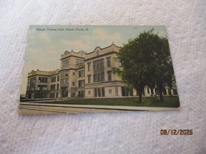 Illinois IL Peoria - Manual Training High School postcard - Picture 1 of 2