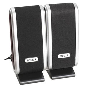 2 Pcs USB Haut-Parleurs Ordinateur Portable Haut-Parleur Stéréo 3,5mm avec Prise Oreille pour8111 - Photo 1/10