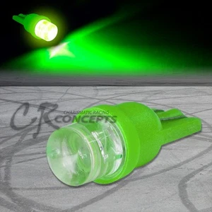 8MM LED REDONDO T10 194 168 W5W VERDE TECHO INTERIOR CÚPULA 12V BOMBILLA/LÁMPARA/BOMBILLAS - Imagen 1 de 1