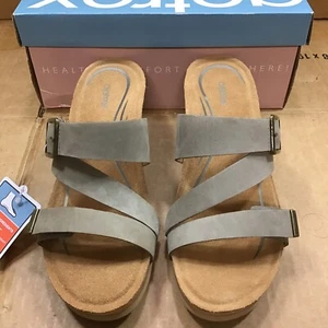 Kimmy Taupe CK312 Women's Pump Double Strap Ankle Shoe R3 - Picture 1 of 9
