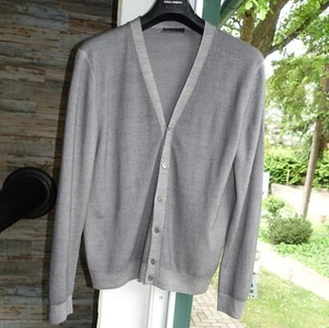 PRADA CARDIGAN 48 wool grey jacket knit merino m pullover sweater - Bild 1 von 9