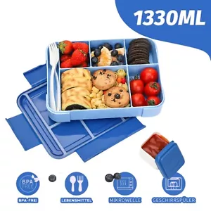Brotdose Kinder mit Fächern Lunchbox für Kinder Schule Kindergarten Bento Box - Bild 1 von 7
