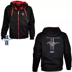 FORD MUSTANG giacca cappuccio zip felpa american classic licenza auto americana *0167 - Foto 1 di 6