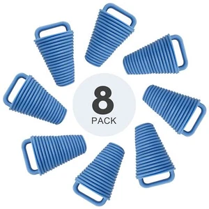 8 Pieces Kayak Scupper Plugs Kit Scupper Plugs Drain Holes Stopper with Handle - Picture 1 of 8