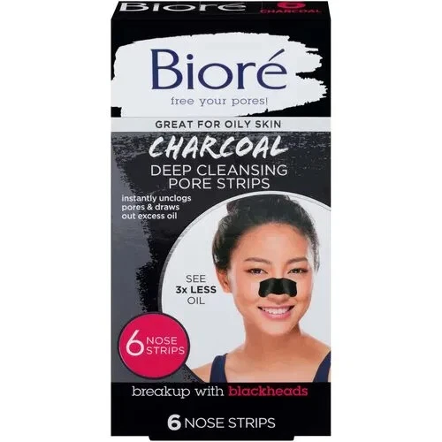 Bioré Charcoal Deep Cleansing Pore Nose Strips - 6ct - Image 1 of 1