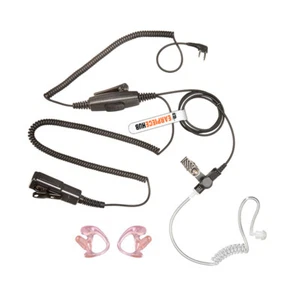 Auriculares dobles PTT 2 pines con moldes para orejas para radio Baofeng BF-480, BF-490 - Imagen 1 de 6