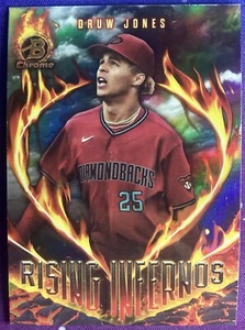 2024 Bowman Chrome Druw Jones Rising Infernos Prospect #RI-10 Diamondbacks - Bild 1 von 2