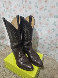 NOCONA, HERREN BULLHIDE BRAUN LEDER COWBOY STIEFEL, GRÖSSE 7 1/2D - Bild 1 von 10