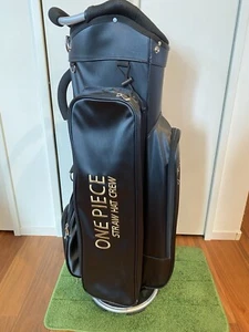One Piece Straw Hat Crew golf Caddy Bag No Hood cover & shoulder strap rare used - Picture 1 of 17