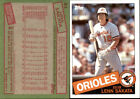 1985 Topps Baseball Cards Complete Your Set U-Pick #'S 1-200 Nm/Mint