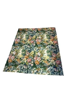 Two Large Remnant Rare Sanderson Glade Cotton Fabric Deer Floral Cushion Panels - Picture 1 of 13