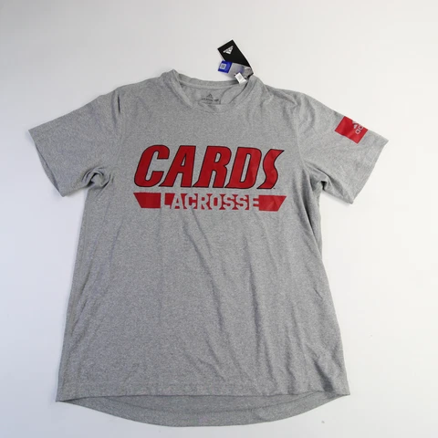 Louisville Cardinals adidas Climalite Short Sleeve Shirt Men's Gray New Cover