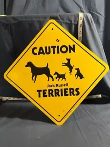 New Jack Russell Terrier Sign - “Caution Jack Russell Terriers” - Picture 1 of 4