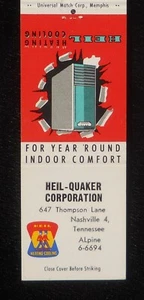 1960s Heil-Quaker Corporation Heating and Cooling 647 Thompson Lane Nashville TN - Picture 1 of 2