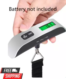 Digital Luggage Scale with Webbing Belt – 50kg Capacity, LCD Display for Travel - Picture 1 of 7
