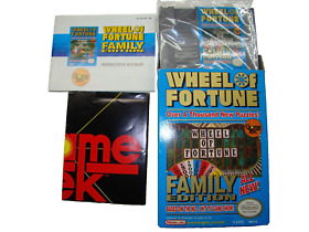 Wheel of Fortune Family Edition (Nintendo NES) Cleaned and Tested Complete Box