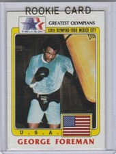 GEORGE FOREMAN RC Boxing RARE VINTAGE ROOKIE CARD 1968 Team USA Olympics CHAMP!