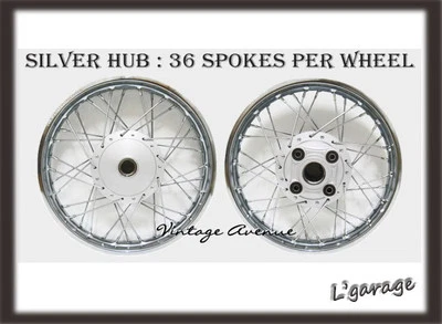 *NEW* HONDA ST90 K0/K1/K2 1973-1975 FRONT-REAR WHEEL RIM +HUB +SPOKE [F12S+R11S] - Изображение 1 из 4