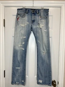 Pantalones de mezclilla rectos japoneses Cult of Individuality Rebel talla 34x34 - Imagen 1 de 15