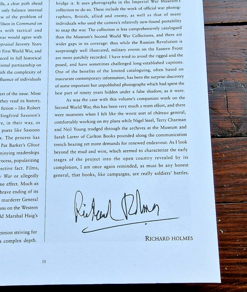 Rare Collectable The First World War in Photographs Richard Holmes - Image 1 of 4