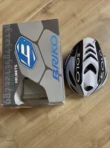 Casco Bici Carrera MTB briko Solo M-L 58-60 Regulable Blanca Bike Helmet - Imagen 1 de 5