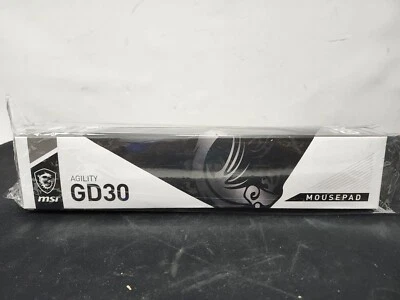 MSI Agility GD30 Gaming Mousepad - Silk Gaming Fabric Surface Rubber Base NEW - Image 1 of 2