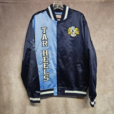 Chaqueta Mitchell Ness Carolina del Norte Tacones Alquitranados Ligera OG 2 L $150 NUEVA CON ETIQUETAS Foto 1 de 4